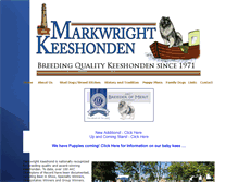 Tablet Screenshot of markwrightkeeshond.com